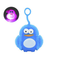 Іграшка-антистрес їжачок "Пінгвін" MS 3575(Blue) блимає, 7 см (MS 3575(Blue))