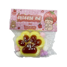 Антистрес Сквіш "М'які котячі лапки" KG-810 (Lime-Brown) 7 см
