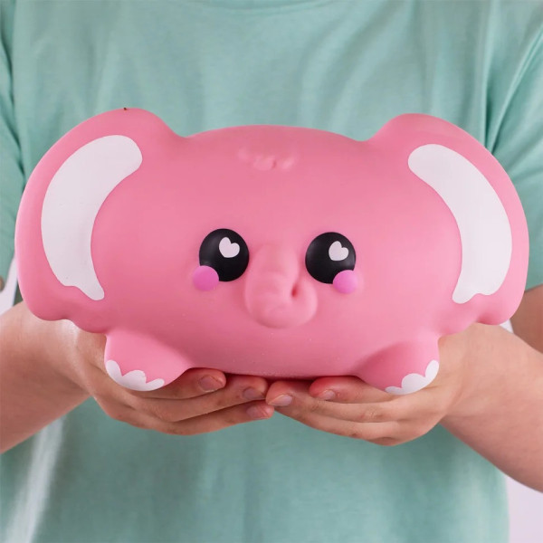 Коллекционная игрушка-антистресс "Слон Баблз" Smooshzees 08232 серии "Snugzees"(08232)