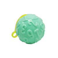 М'яч дитячий MS 4286(Turquoise) 7,5 см, текстурний, пискавка, мерехтить (MS 4286(Turquoise))