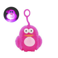 Іграшка-антистрес їжачок "Пінгвін" MS 3575(Pink) блимає, 7 см (MS 3575(Pink))