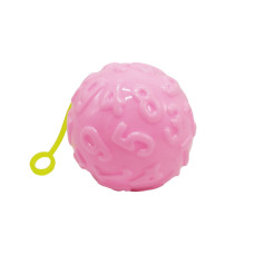 М'яч дитячий MS 4286(Pink) 7,5 см, текстурний, пискавка, мерехтить (MS 4286(Pink))