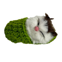 Дитячий антистрес "Котик спить у в'язаній тапочці" MM418(Green)   (MM418(Green))