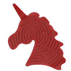 Дитяча розвиваюча дошка для сенсорної активності "Єдиноріг" GS0108 двостороння Червоний (GS0108(Red))