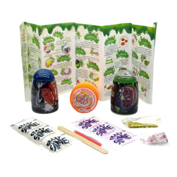 Вязкая масса "3 в 1" Magnetic Slime, "Fluffy Slime", "Crazy Slime Fluoric" SLM-14-01U цвета в ассортименте(SLM-14-01U)