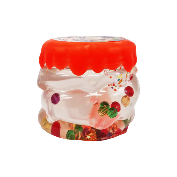 В'язка маса, слайм "Crystal Slime" CS-01-01U з намистинками Помаранчевий (CS-01-01U(Orange))