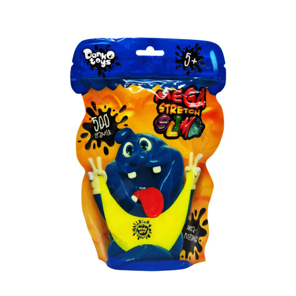 Лизун-антистресс "Mega Stretch Slime" SLM-12-01U 500 гр Желтый(SLM-12-01U(Yellow))