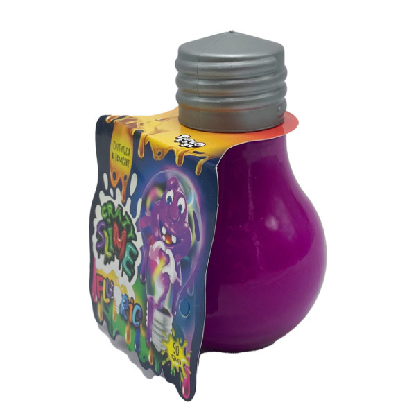 Вязкая масса лампочка Fluoric "Crazy Slime" SLM-07-01U светится в темноте Фиолетовый(SLM-07-01U(Violet))