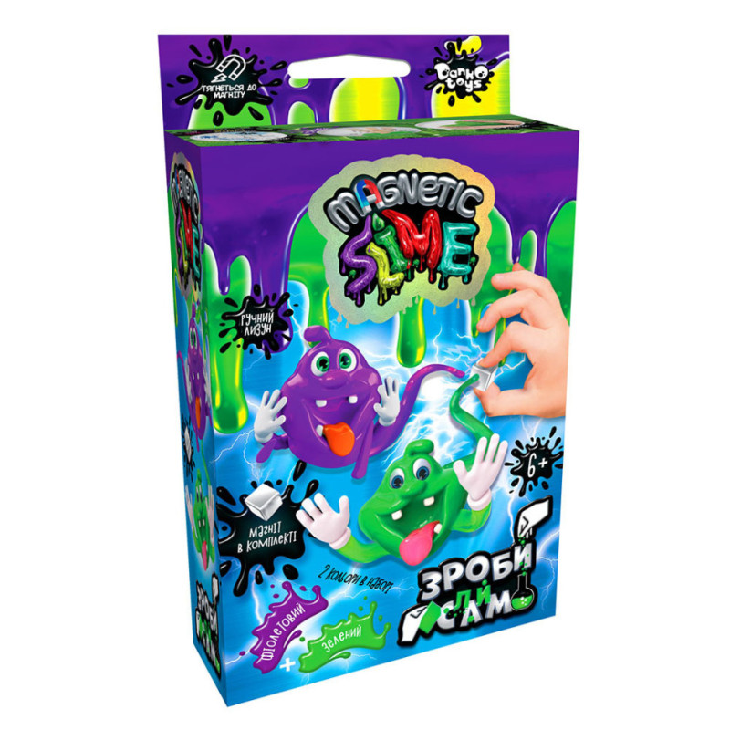 Безпечний набір для проведення дослідів "Crazy Slime Magnetic" SLM-Mg-02-01U,02U міні