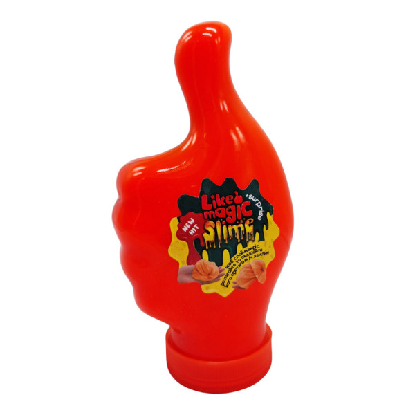 Вязкая масса, слайм "LIKE Magic Slime" LMS-01-01U 300 гр Оранжевый(LMS-01-01U(Orange))