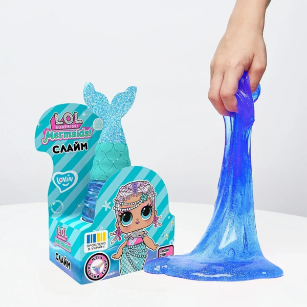 Игрушка-антистресс слайм Русалка Голубая L.O.L. Surprise! LOL80196 с браслетом(LOL80196)