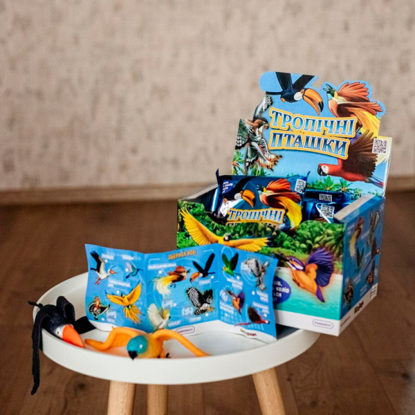 Стретч-іграшка у вигляді тварини Тропічні пташки #sbabam 14-CN-2020 іграшка-сюрприз (14-CN-2020)