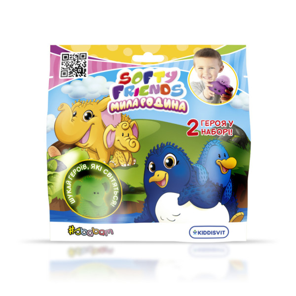 Стретч-іграшка у вигляді тварини Мила сім'я #sbabam 8/SC22 серія "Softy friends" (8/SC22)