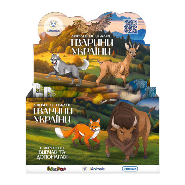 Стретч-игрушка в виде животного Животные Украины #sbabam 1/CN25 игрушка-сюрприз(1/CN25)