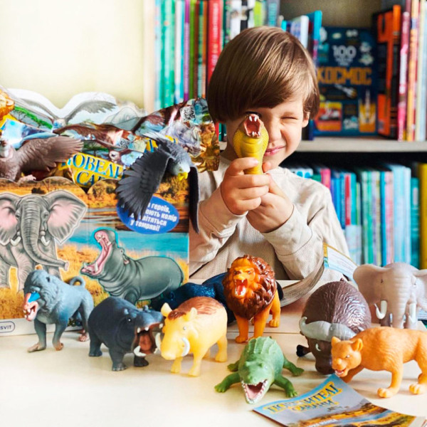 Стретч-іграшка сюрприз "Повелителі савани" #sbabam 68-CN-2020 у вигляді тварини (68-CN-2020)