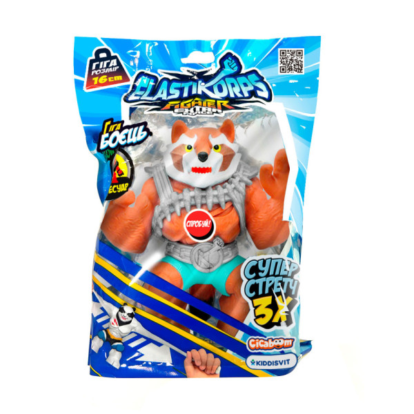 Стретч-іграшка Енот Проціокс Elastikorps DAM-2024-16-F-3 серії «Extra Force» (DAM-2024-16-F-3)