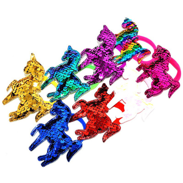 Дитяча резинка для волосся "Єдиноріг" 0108-521, 8 штук (0108-521)