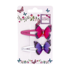 Затискач дитячий для волосся "Метелик" T18537, 2 штуки (T18537)