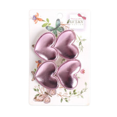 Затискач дитячий для волосся "Сердечко" T18547(бузковий) (T18547(бузковий))