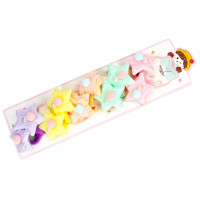 Резинка для волосся дитяча "М'які зірочки" 0108-414, 10 штк (0108-414)