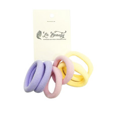 Набір резинок для волосся 0108-426, 6 штук в комплекті, пастельні (0108-426)