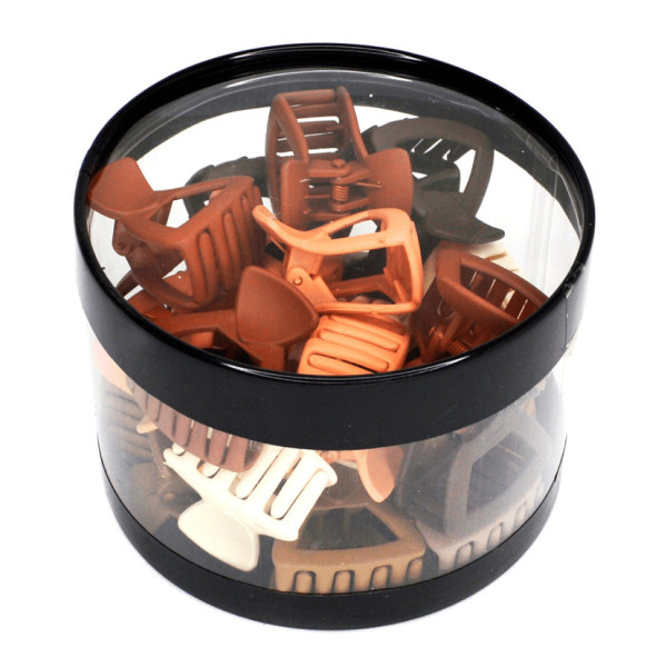 Набір крабиків для волосся матовий-S-15 0403-1026, 24 шт (0403-1026)