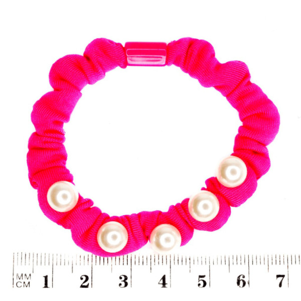 Набір резинок для волосся 0303-1078 різнокольорові, 18 штук, з намистиною (0303-1078)