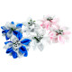 Набір резинок для волосся 0108-344, 6 штук, з бантом-квіткою (0108-344)