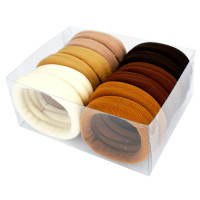 Дитячі резинки для волосся 0307-1111-1 коричневі 6 пар (0307-1111-1)