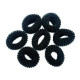 Набір резинок для волосся 0307-1134 чорний, 50 штук в упаковці (0307-1134)