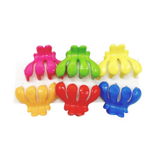 Дитячий набір затискачів для волосся "Хвиля" 0104-008, 6 штук (0104-008)