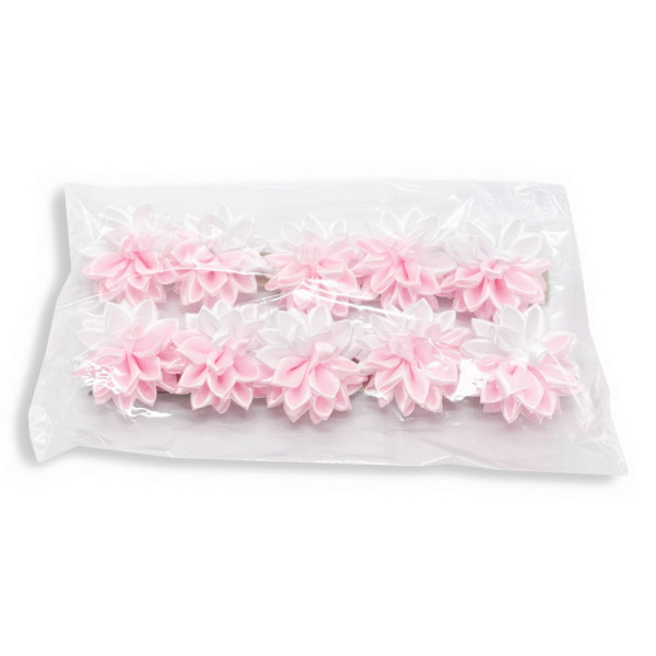 Набір резинок для волосся 0108-345, 10 штук, з бантом-квіткою (0108-345)