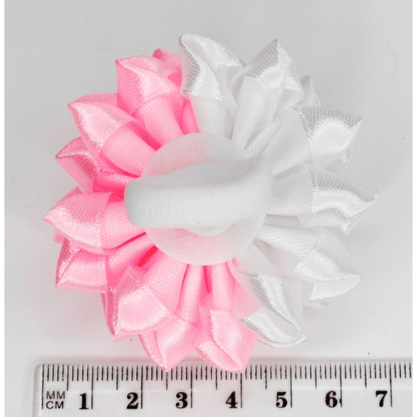 Набір резинок для волосся 0108-345, 10 штук, з бантом-квіткою (0108-345)