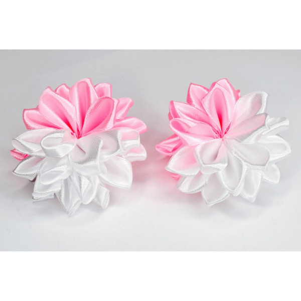 Набір резинок для волосся 0108-345, 10 штук, з бантом-квіткою (0108-345)