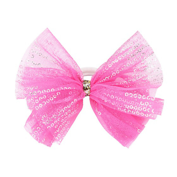 Дитячі резинки для волосся "Бантик фатиновий" 0302-876, 6 шт (0302-876)