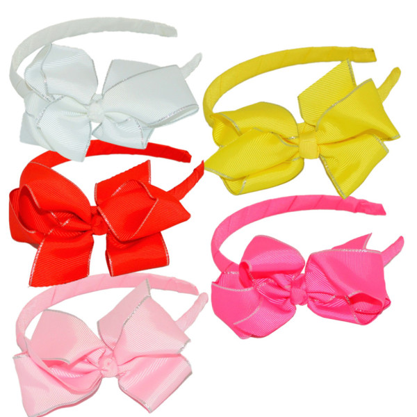 Набір Обручі дитячі з бантиком 0106-012, 5 кольорів (0106-012)