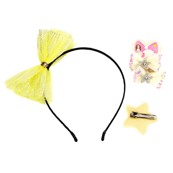 Дитячий набір "Принцеса" 0105-036-6 обруч, резинка, затискач (0105-036-6)