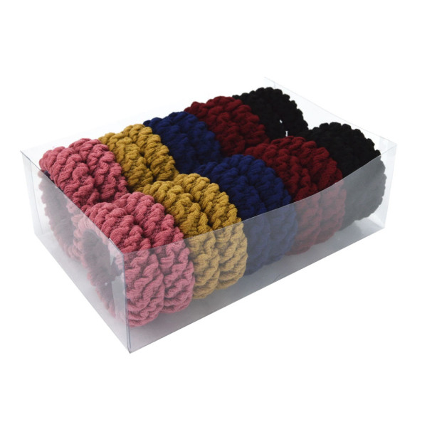 Резинки для волосся мікрофібра-жатка 0307-923, 20 штук (0307-923)