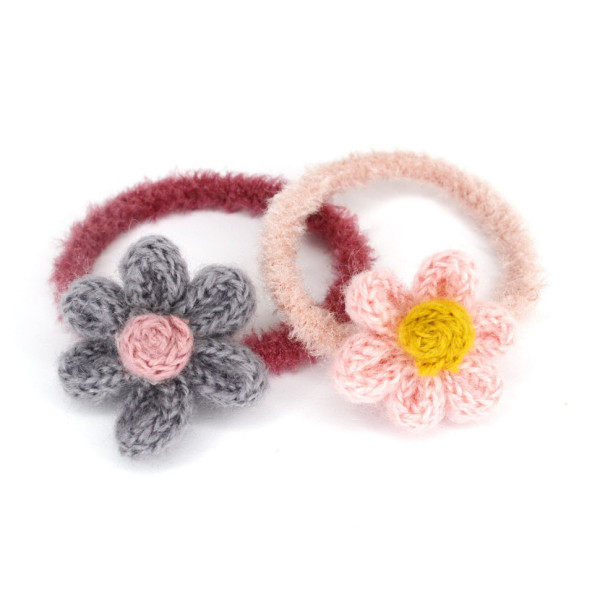 Резинка для волосся в'язана "Ромашка" 0300-729-1, 5 штук (0300-729-1)
