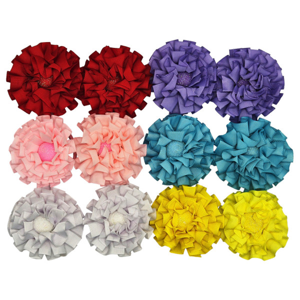 Дитяча резинка для волосся "Півонії" 0108-027, 12 штук (0108-027)