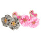 Дитяча резинка для волосся з квіточками 0108-332, 10 пар (0108-332)