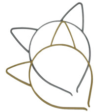 Обідок для волосся "Вушка" 0106-205, 12 штук (0106-205)