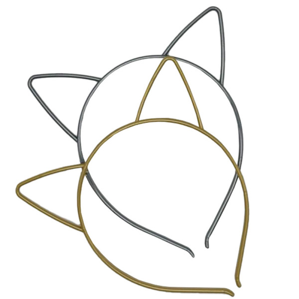 Обідок для волосся "Вушка" 0106-205, 12 штук (0106-205)