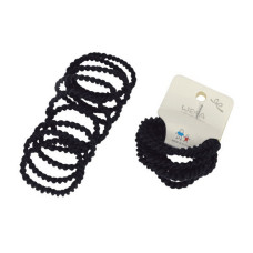 Набір резинок для волосся "Міні" 0108-322-1 чорний, 100 штук в упаковці (0108-322-1)