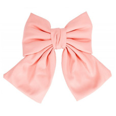 Дитяча зачіпка-бант 0901-191-11 еко-шкіра, рожевий (0901-191-11)