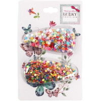 Затискач дитячий для волосся "Сердечки" T18432(мікс сердечка) (T18432(мікс сердечка))