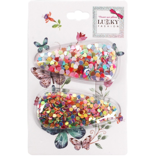 Затискач дитячий для волосся "Сердечки" T18432(мікс сердечка) (T18432(мікс сердечка))