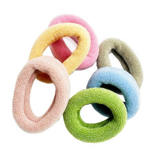 Набір резинок для волосся "Люрекс" 0307-973-1, 6 штук, різнокольорові (0307-973-1)