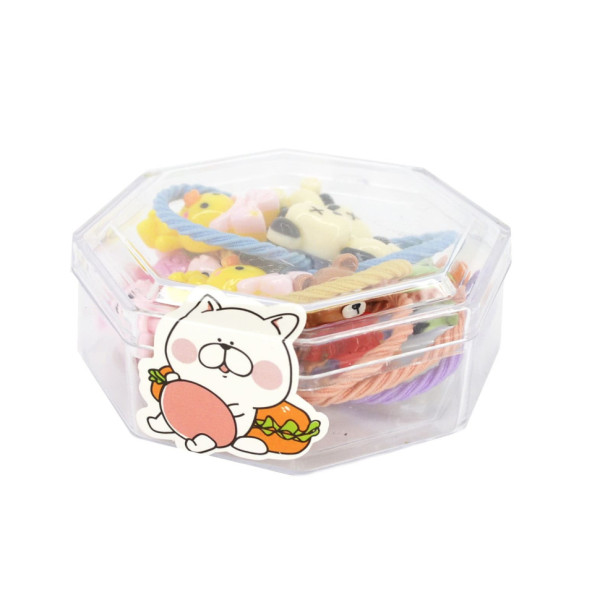 Дитячі резинки для волосся "Веселі тваринки" 0108-308 в коробочці міні (0108-308)