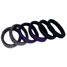 Резинки для волосся Кольорова з блиском-1 0307-1113-1, 50 шт (0307-1113-1)